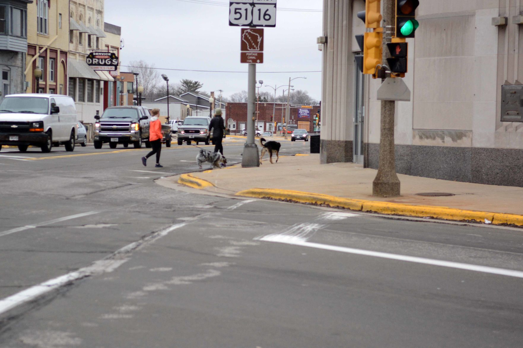 Downtown Portage during 'safer at home' order